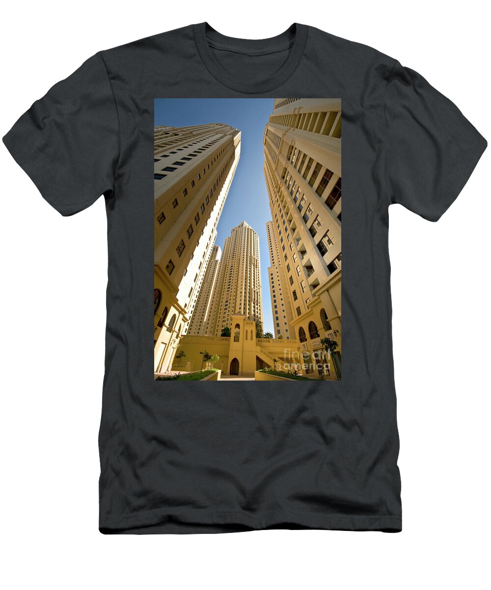 Buildings T-Shirt featuring the photograph Buildings in Dubai by Charuhas Images