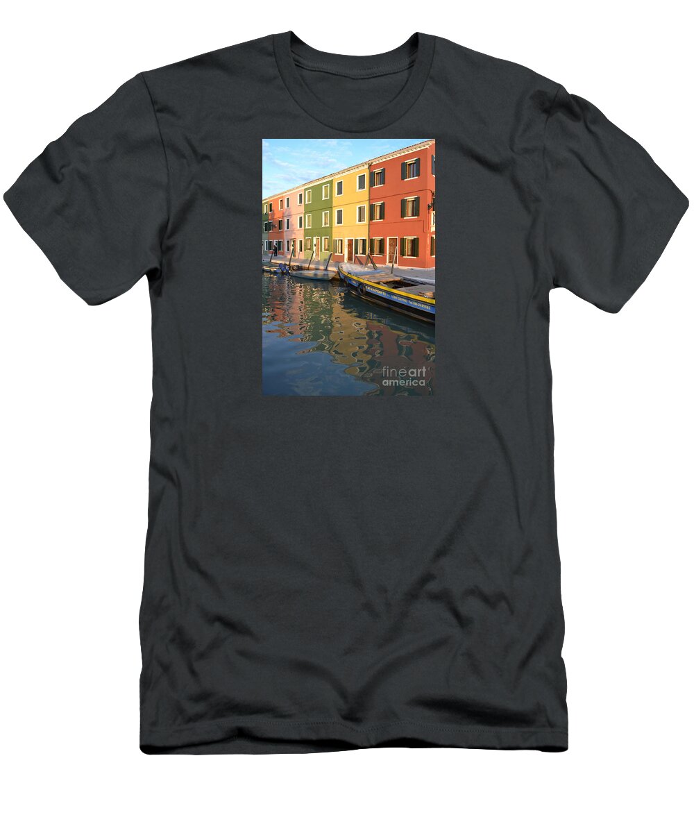 Burano T-Shirt featuring the photograph Burano Italy 1 by Rebecca Margraf
