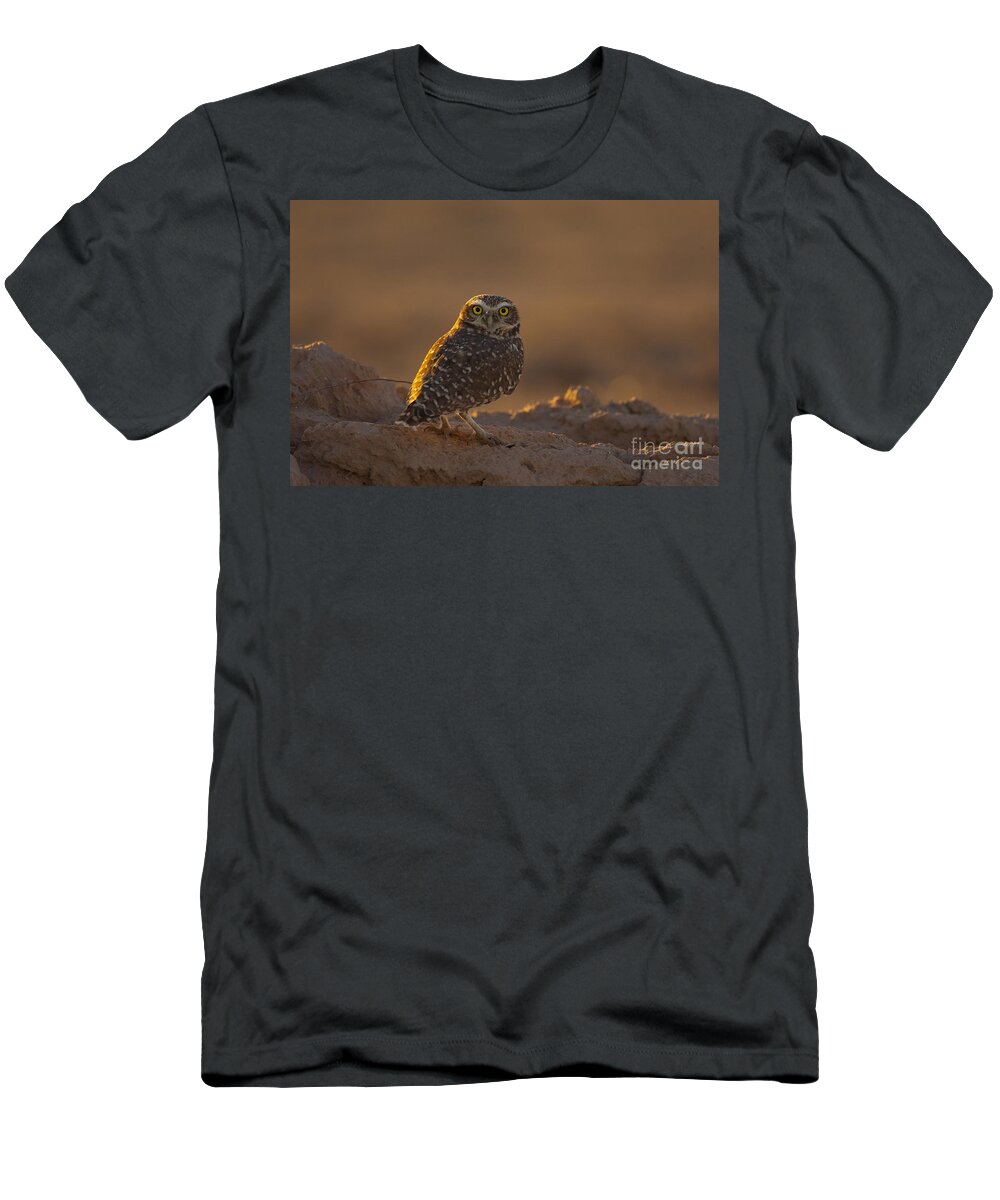 Burrowing Owl T-Shirt featuring the photograph Burrowing Owl by Marie Read