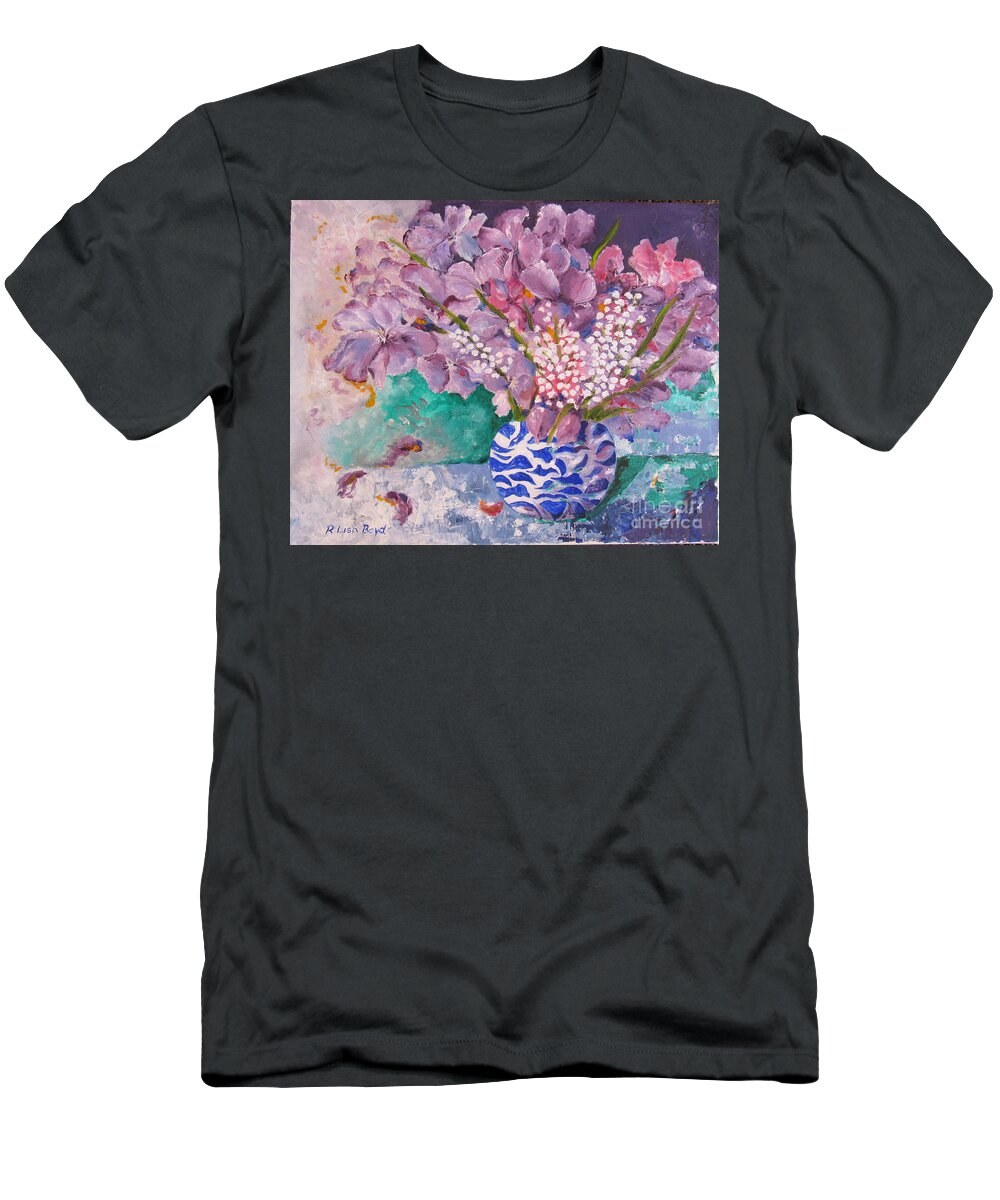 Still Life T-Shirt featuring the painting Burst of Colour by Lisa Boyd