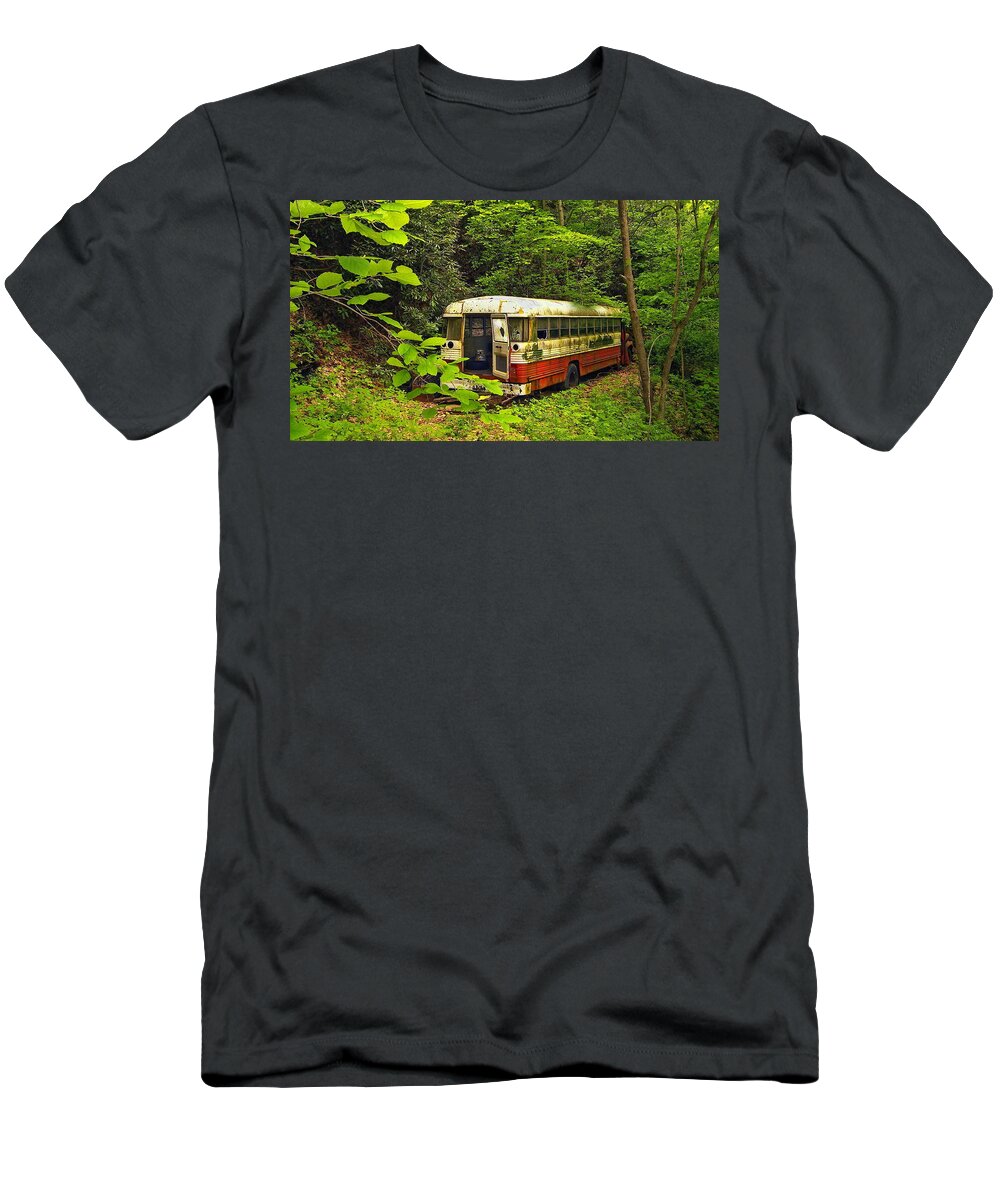 Bus T-Shirt featuring the digital art Bus by Super Lovely