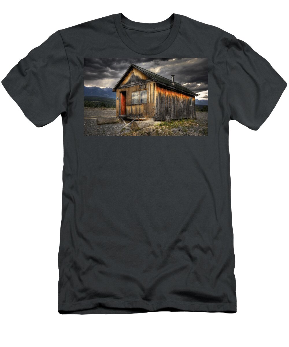 Architecture T-Shirt featuring the photograph Busted Shack #2 by Wayne Sherriff