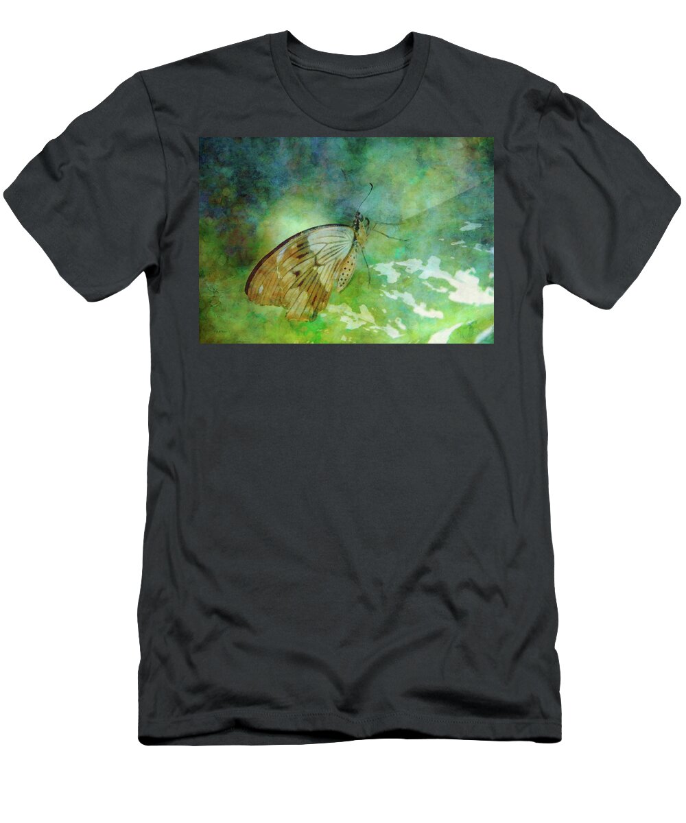 Butterfly T-Shirt featuring the photograph Butterfly 8205 IDP_2 by Steven Ward