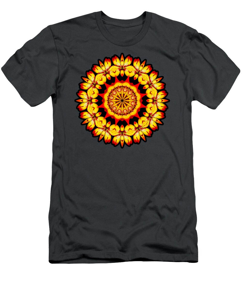Lilium T-Shirt featuring the digital art Butterfly Sun by Lynde Young