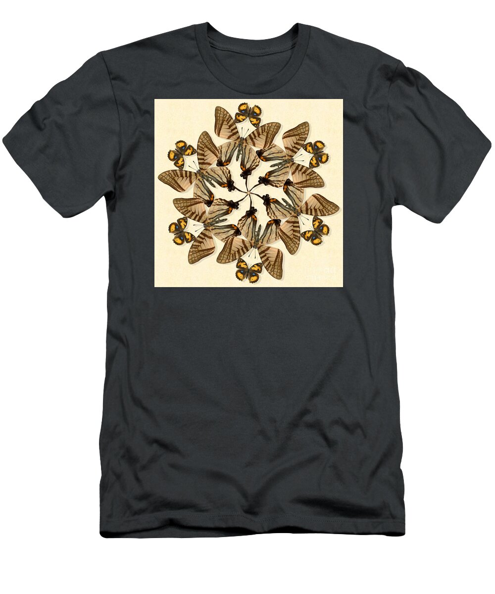 Butterfly T-Shirt featuring the photograph Butterfly Wheel Dance by Melissa A Benson