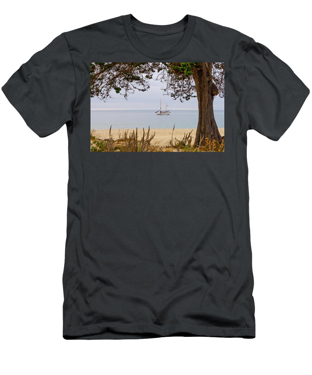 California T-Shirt featuring the photograph By the Shore by Derek Dean