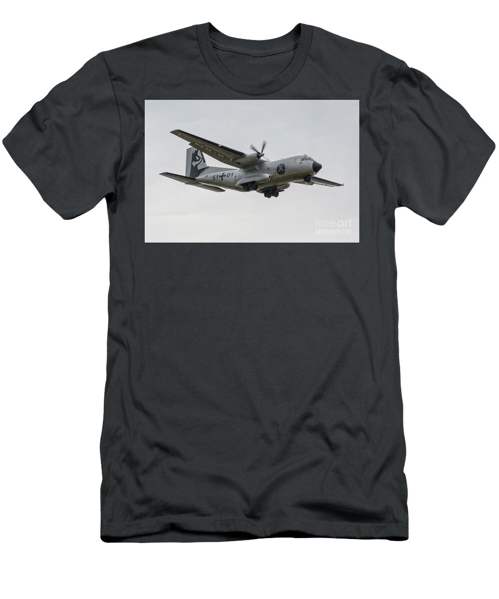 C160 T-Shirt featuring the digital art C-160 Transall by Airpower Art