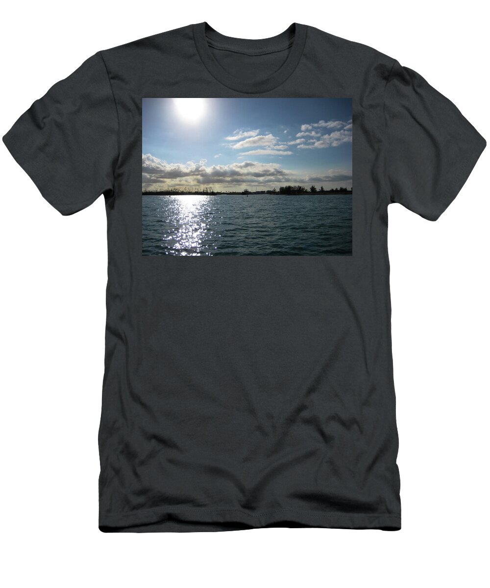 Seascape T-Shirt featuring the photograph Calm Waters by Lori Tambakis
