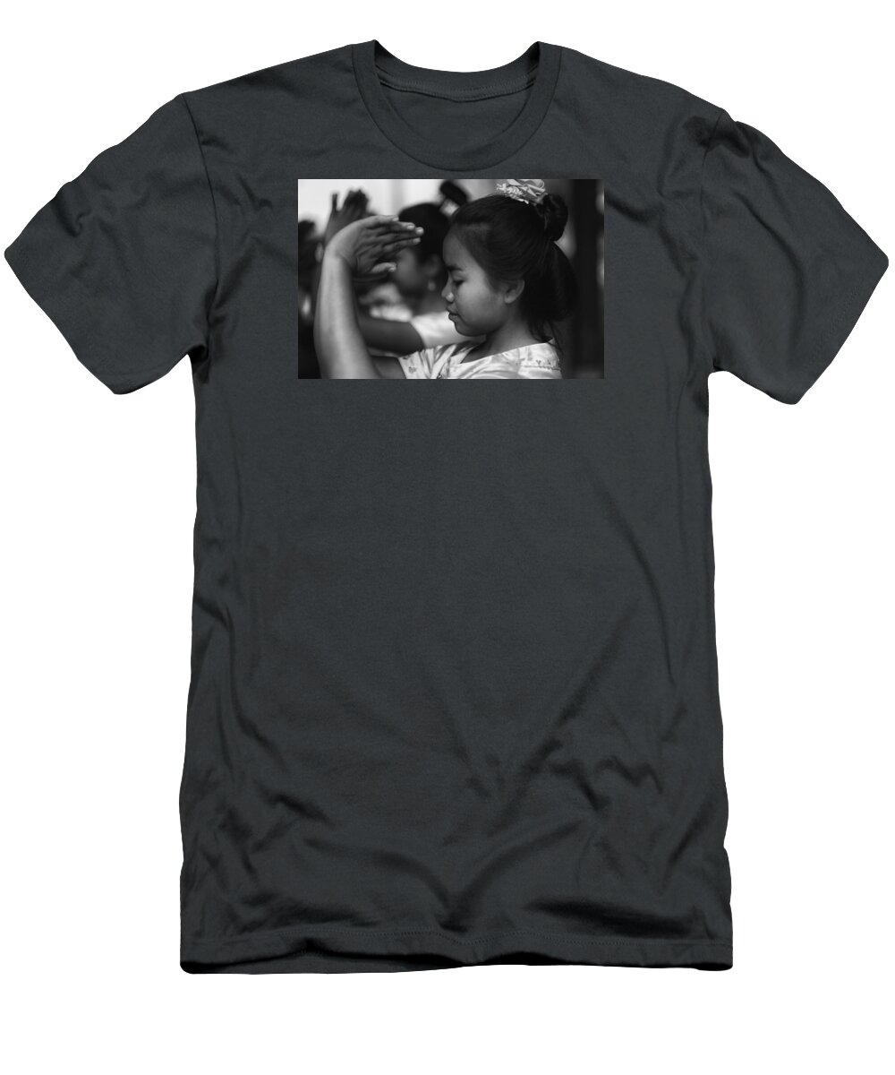 Angkor T-Shirt featuring the photograph Cambodian Dancer by David Longstreath