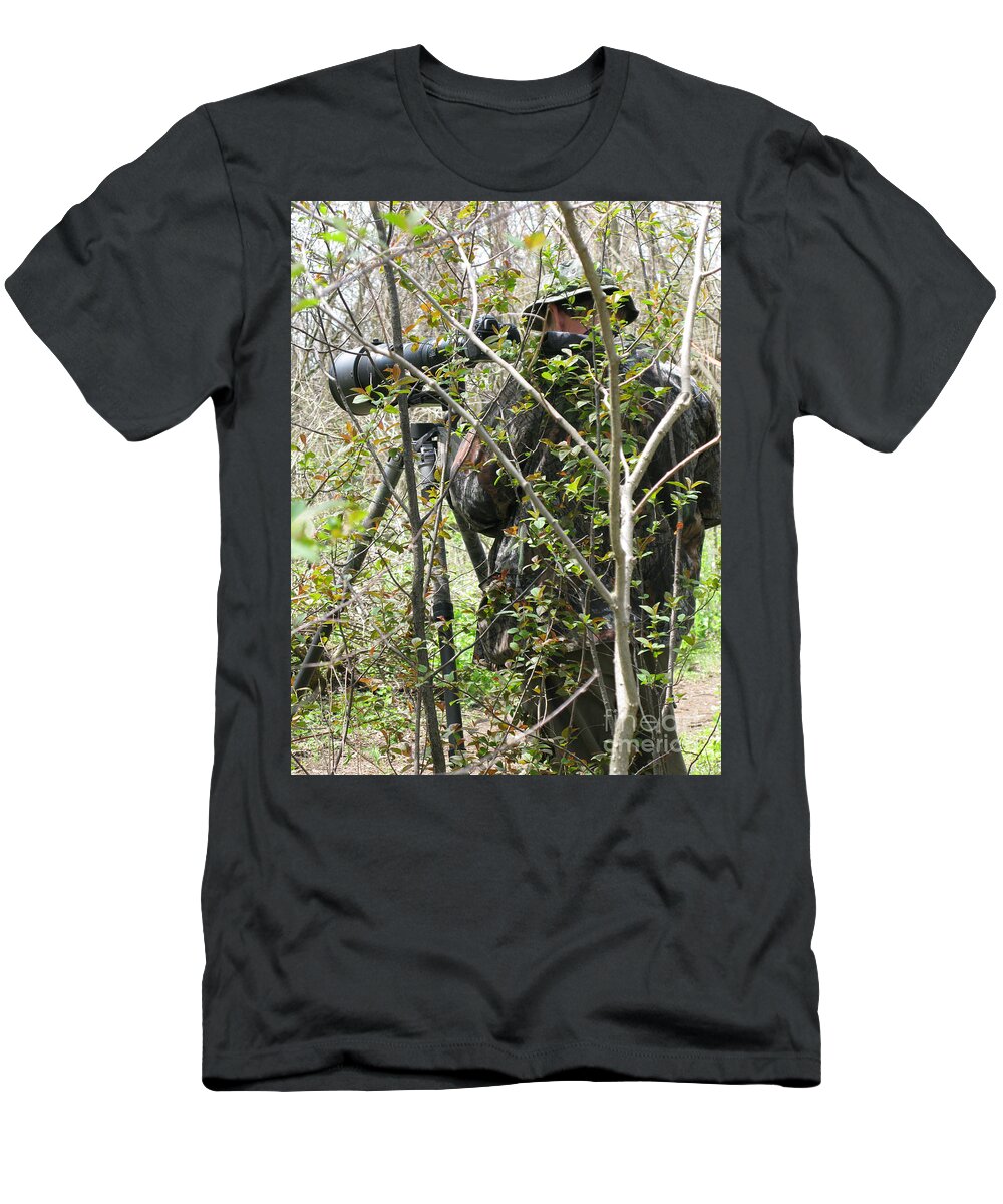 Photographer T-Shirt featuring the photograph Camouflage by Ann Horn