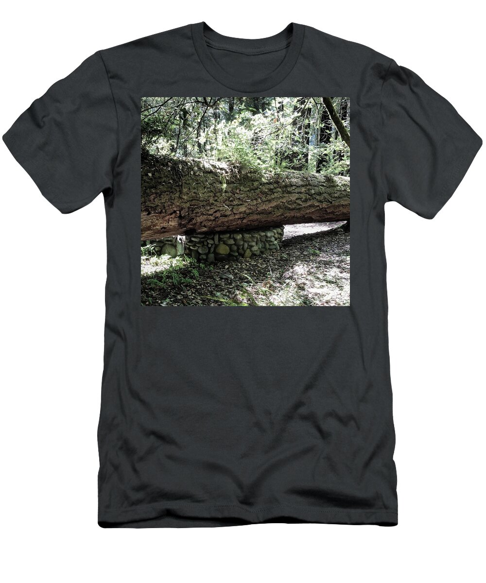 Camping T-Shirt featuring the photograph Camp site past by Eric Suchman