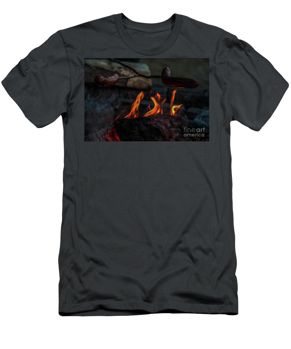 Campfire T-Shirt featuring the photograph Campfire by Mim White