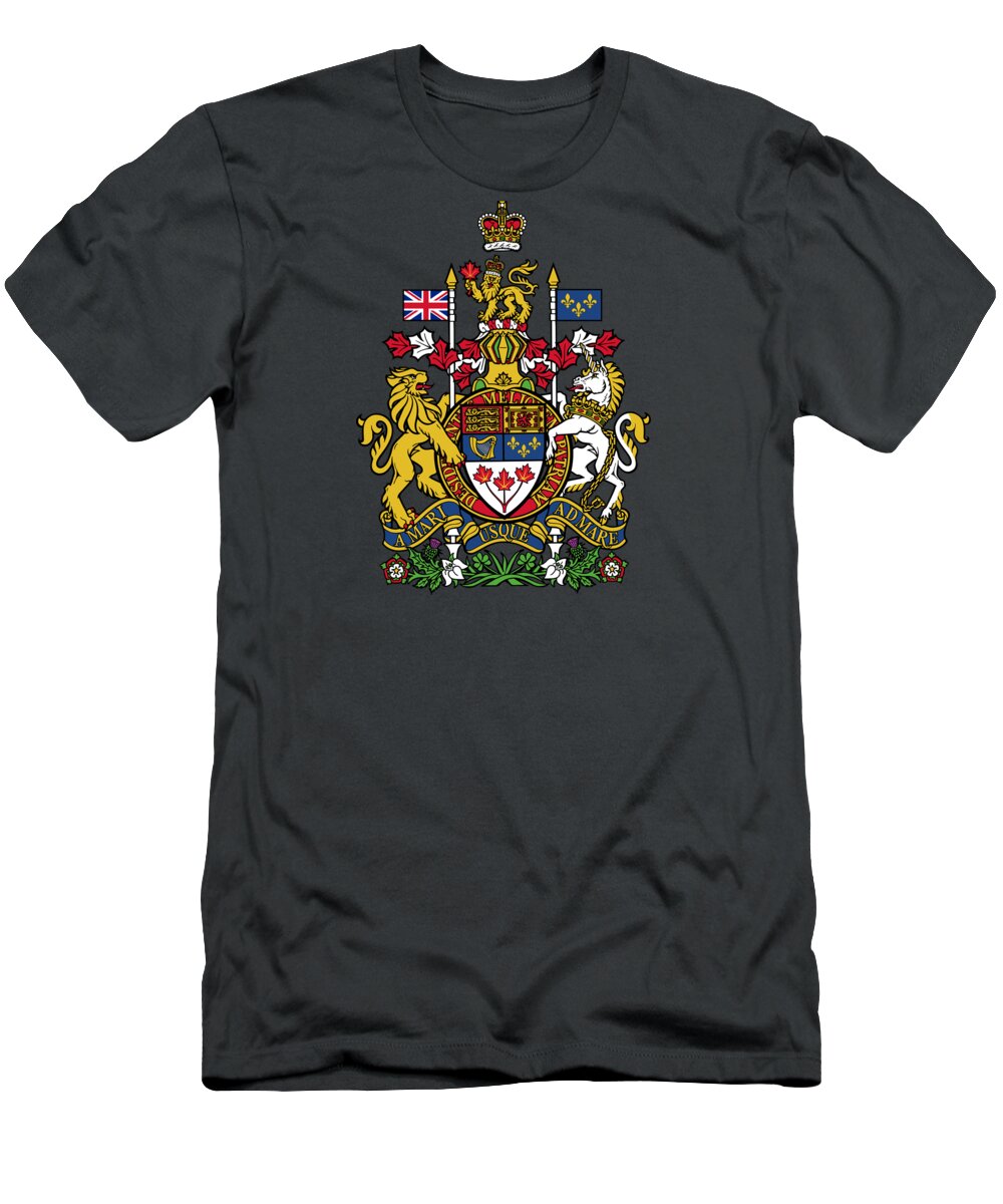 Canada Coat of Arms T-Shirt by Movie Poster Prints Fine Art America