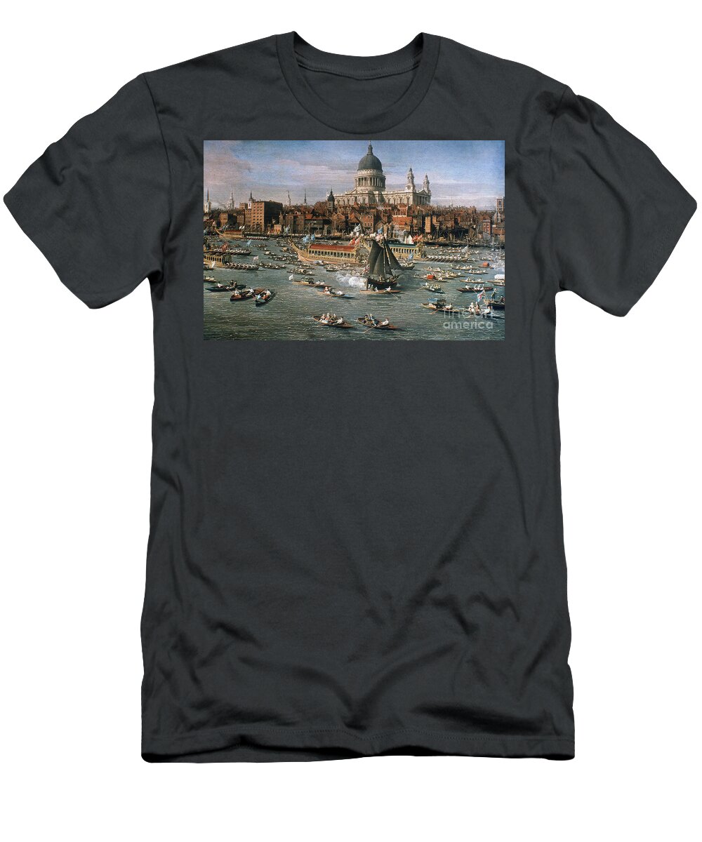 18th Century T-Shirt featuring the painting THAMES, 18th C by Giovanni Antonio Canaletto