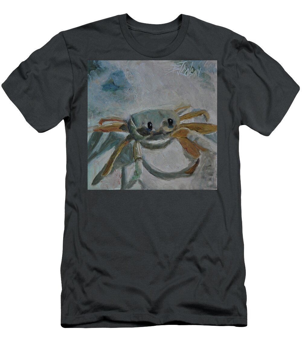 Crab T-Shirt featuring the painting Cancer's Are Not Crabby by Billie Colson