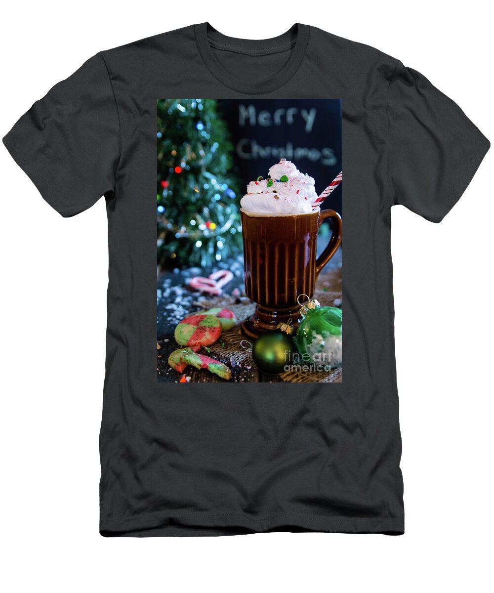 Food T-Shirt featuring the photograph Candy Cane Twist by Deborah Klubertanz