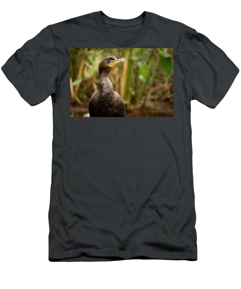 Kormorant T-Shirt featuring the photograph Captive Kormorant by Holly Ross
