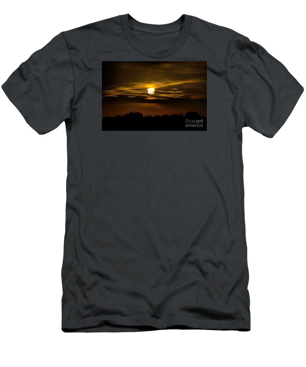 Sunset T-Shirt featuring the photograph Captured My Eye by Diana Mary Sharpton