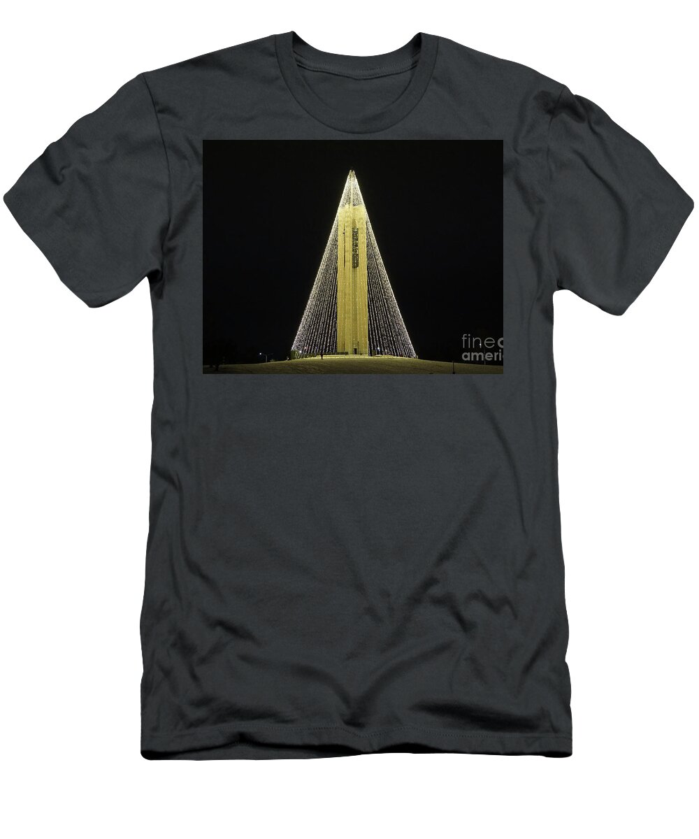 Tree Of Light T-Shirt featuring the photograph Carillon Tree of Light by Robert E Alter Reflections of Infinity