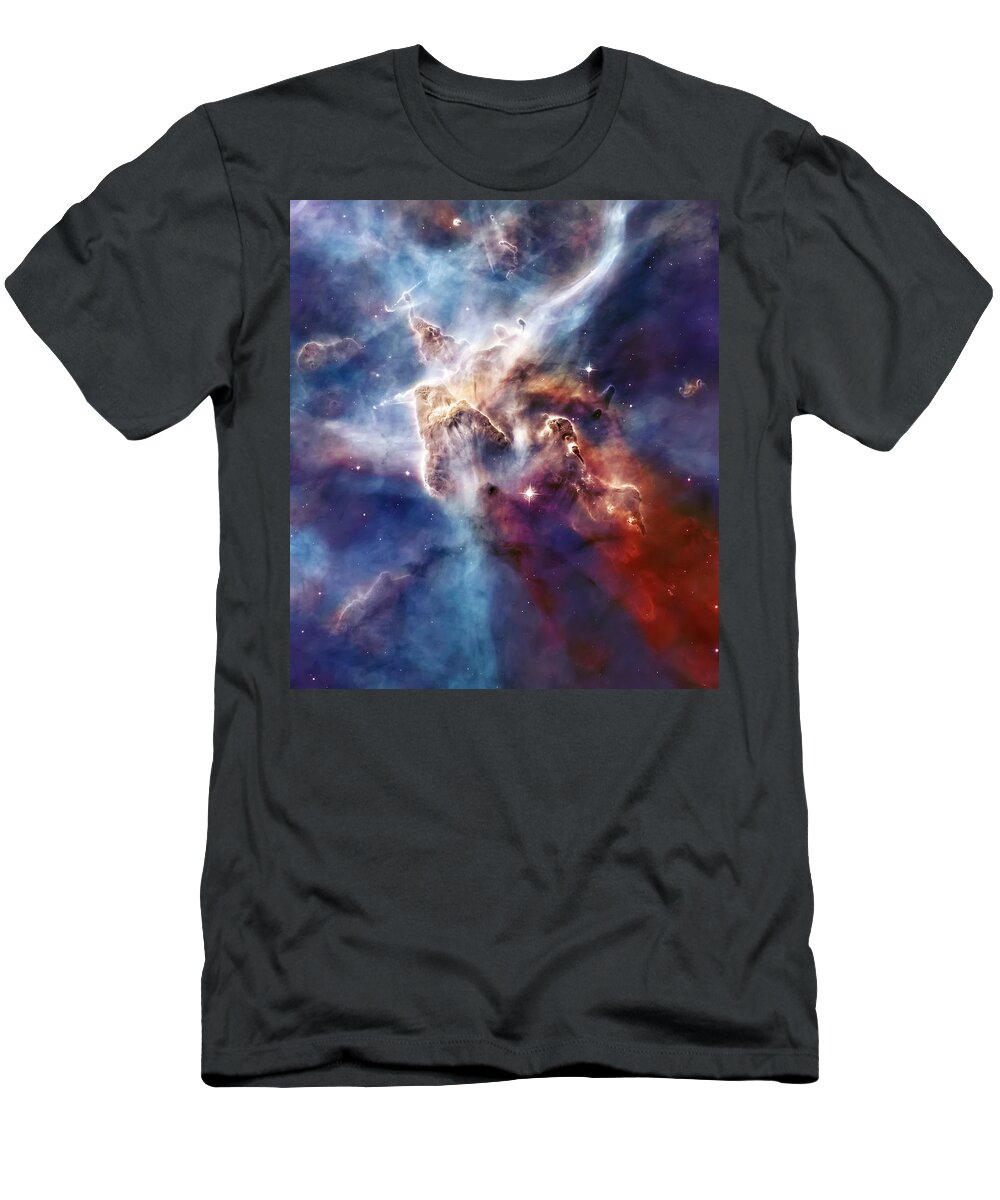 Nebula T-Shirt featuring the photograph Carina Nebula Pillar by Jennifer Rondinelli Reilly - Fine Art Photography