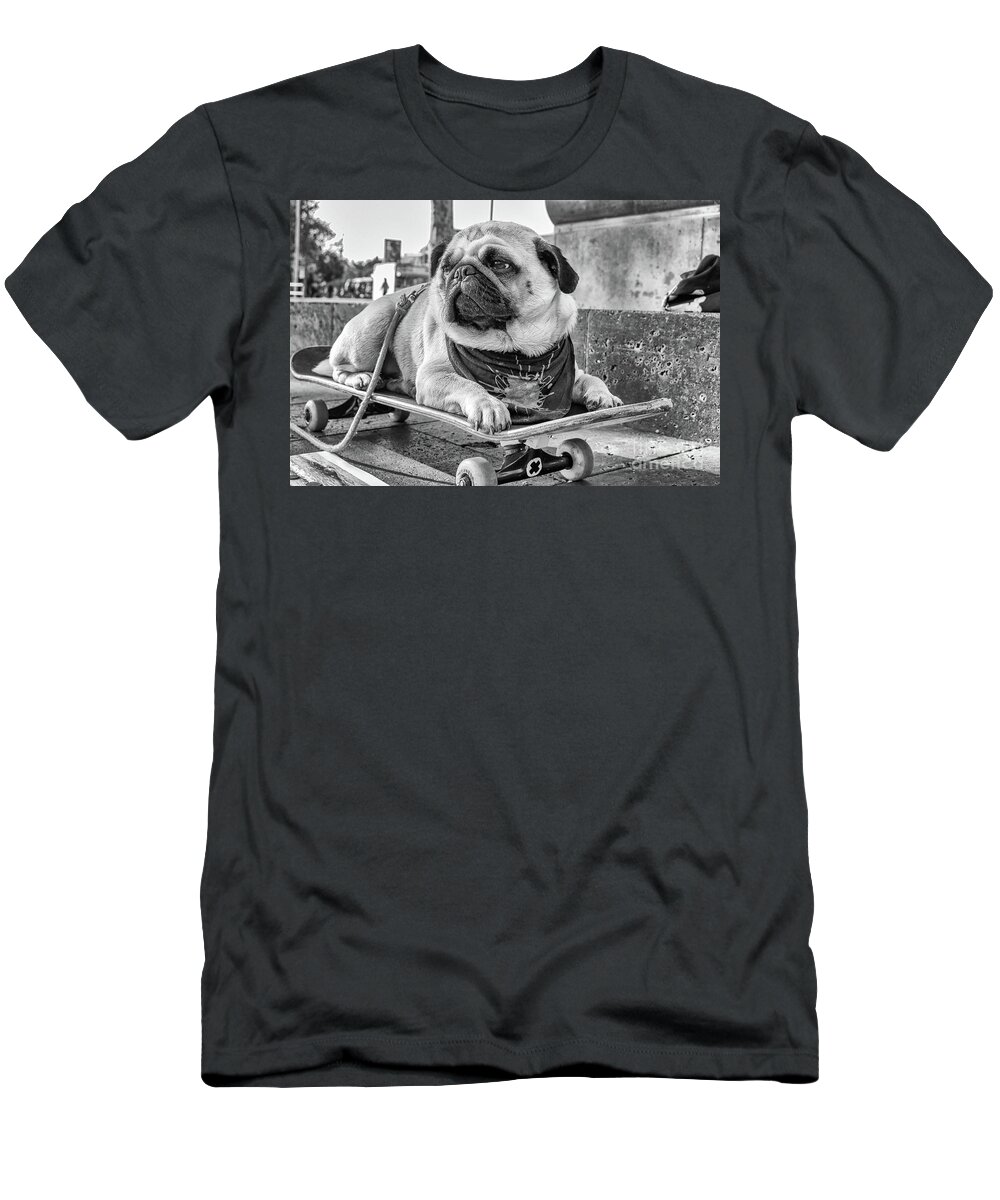 Pug T-Shirt featuring the photograph Carlos de Barcelona by Becqi Sherman