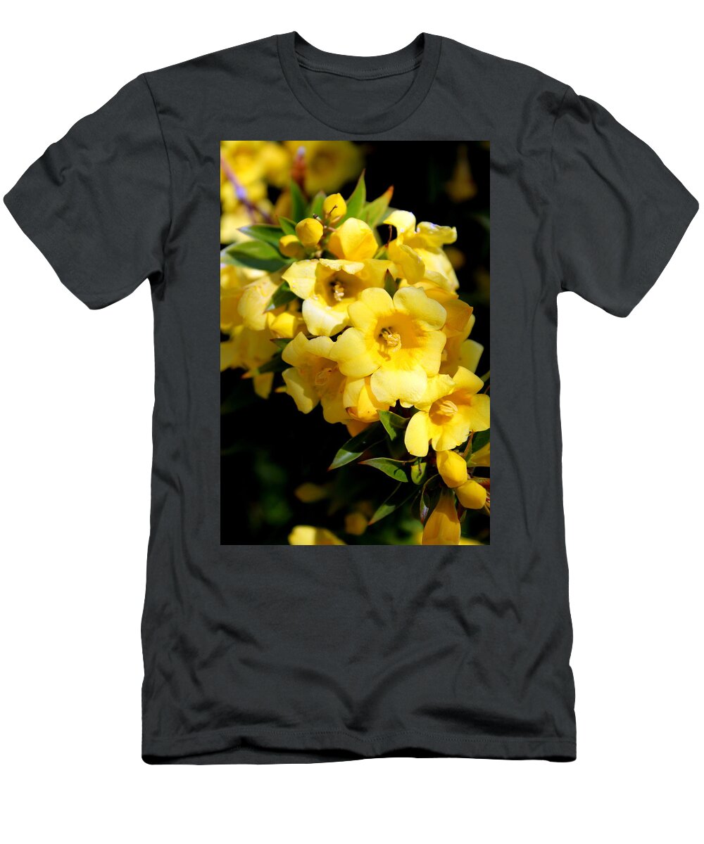 Yellow T-Shirt featuring the photograph Carolina Jasmine Photograph by Kimberly Walker