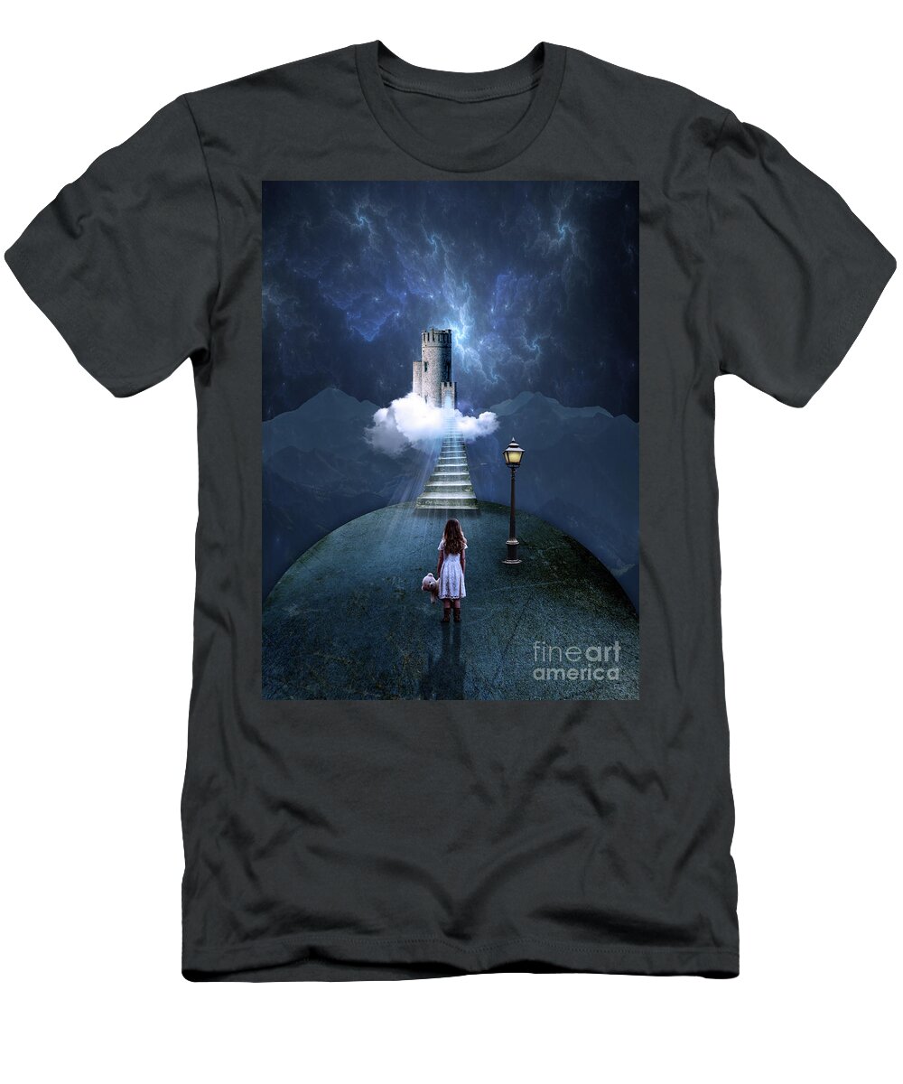 Castle T-Shirt featuring the photograph Castle in the Clouds by Juli Scalzi