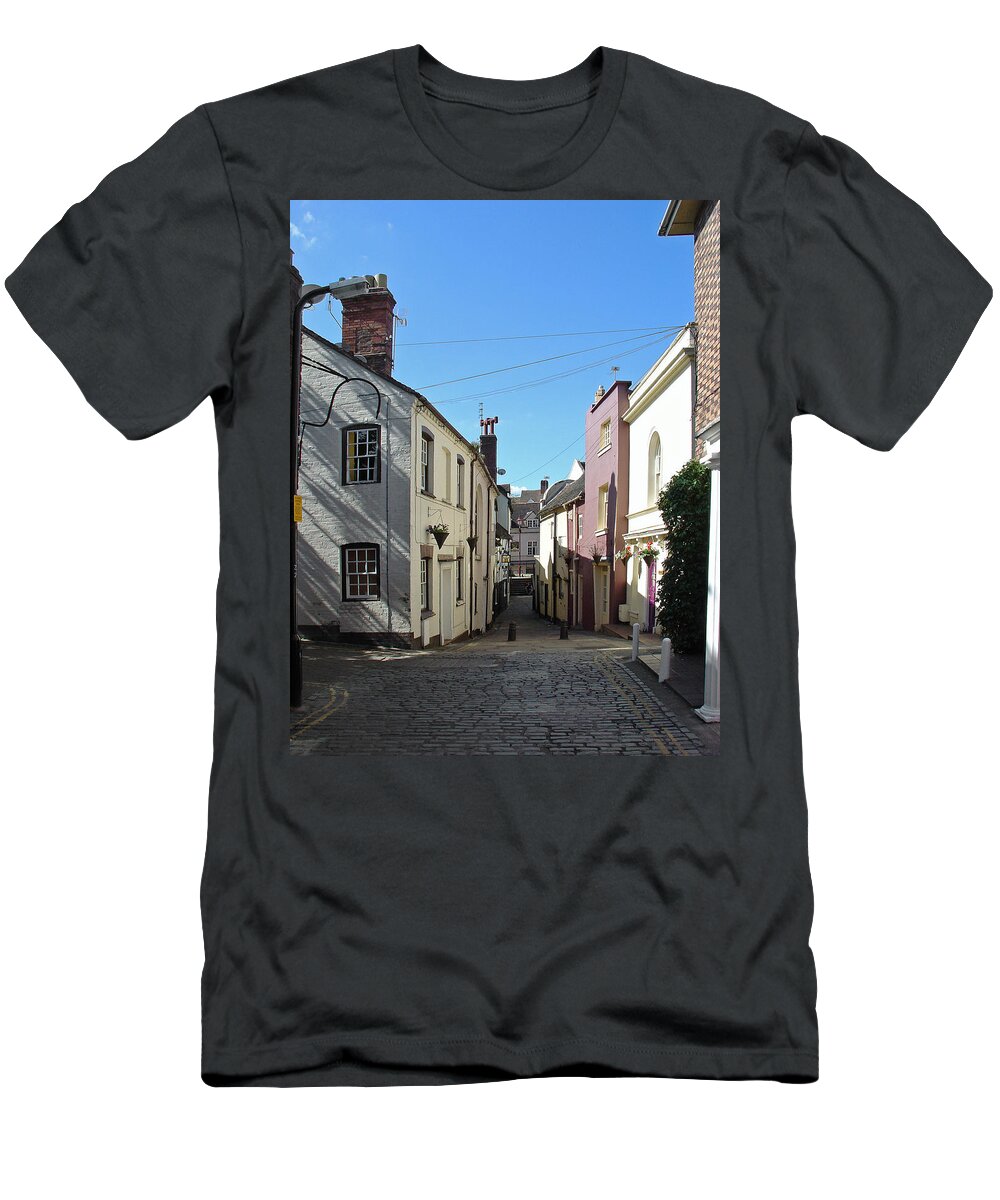 Europe T-Shirt featuring the photograph Castle Terrace - Bridgnorth by Rod Johnson