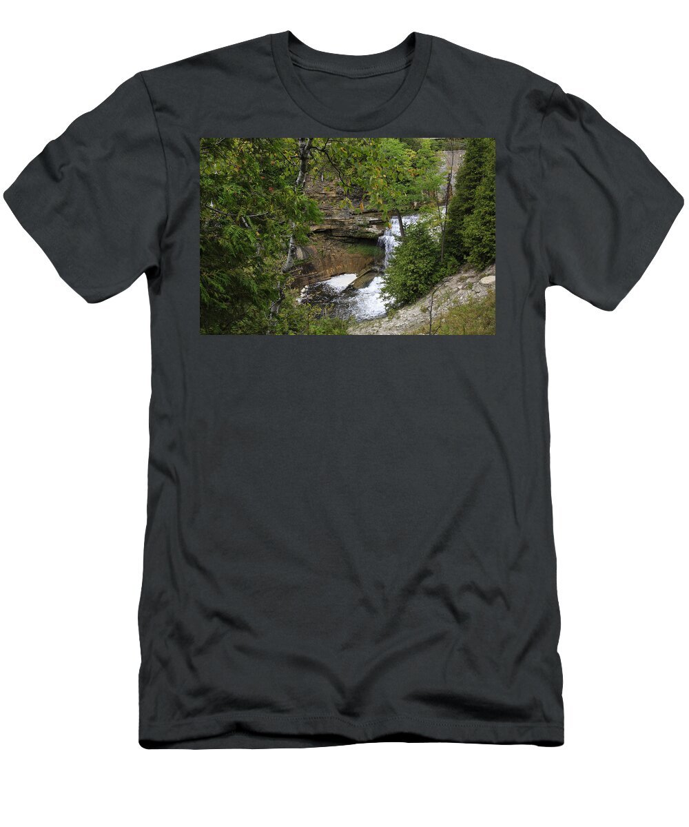 Waterfall T-Shirt featuring the photograph Cataract Falls by Gary Hall