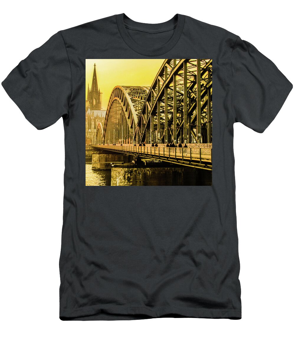 Cathedral T-Shirt featuring the photograph Cathedral in Cologne - Germany by Cesar Vieira