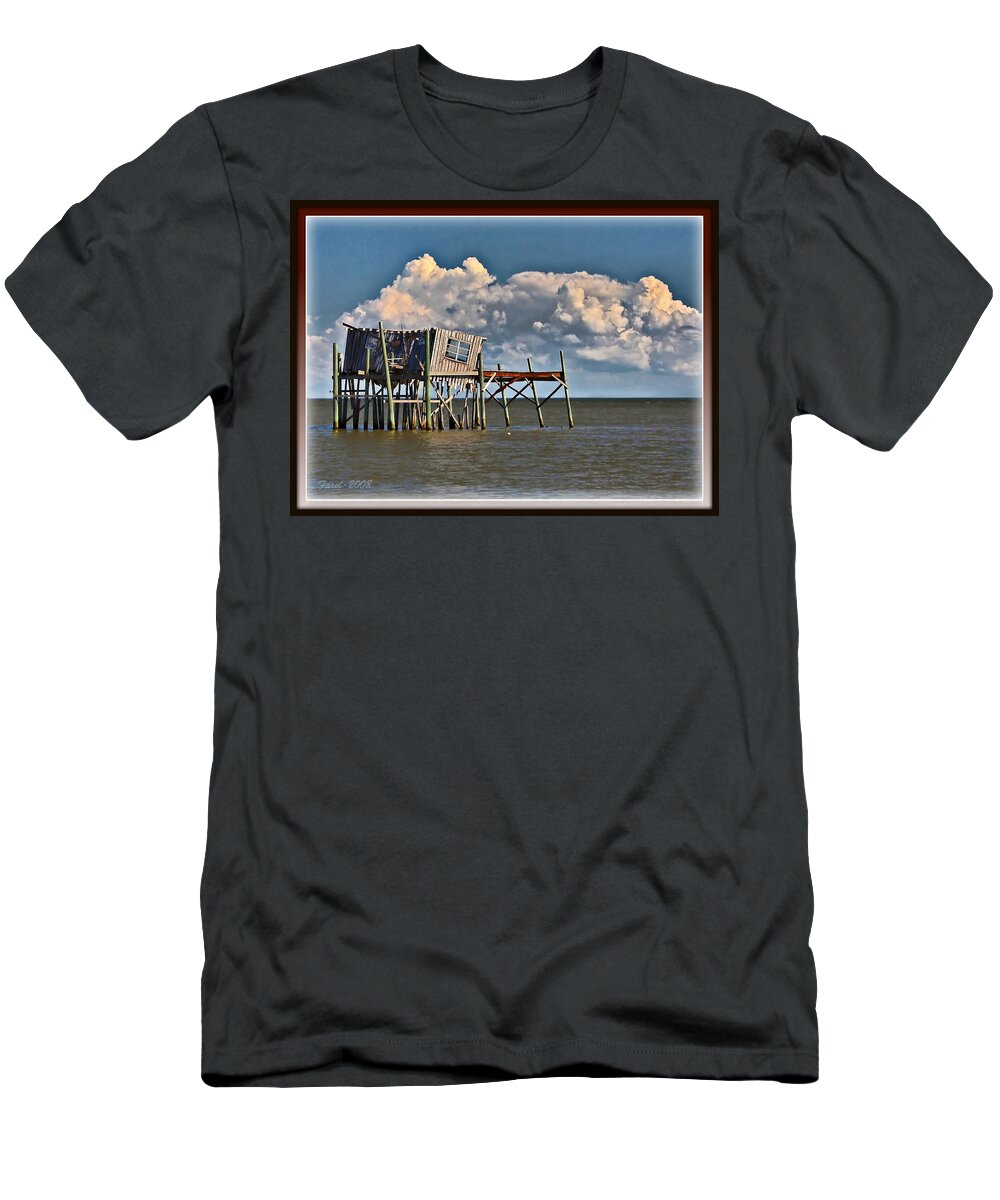 Cedar Key T-Shirt featuring the photograph Cedar Key Honeymoon Shack I by Farol Tomson