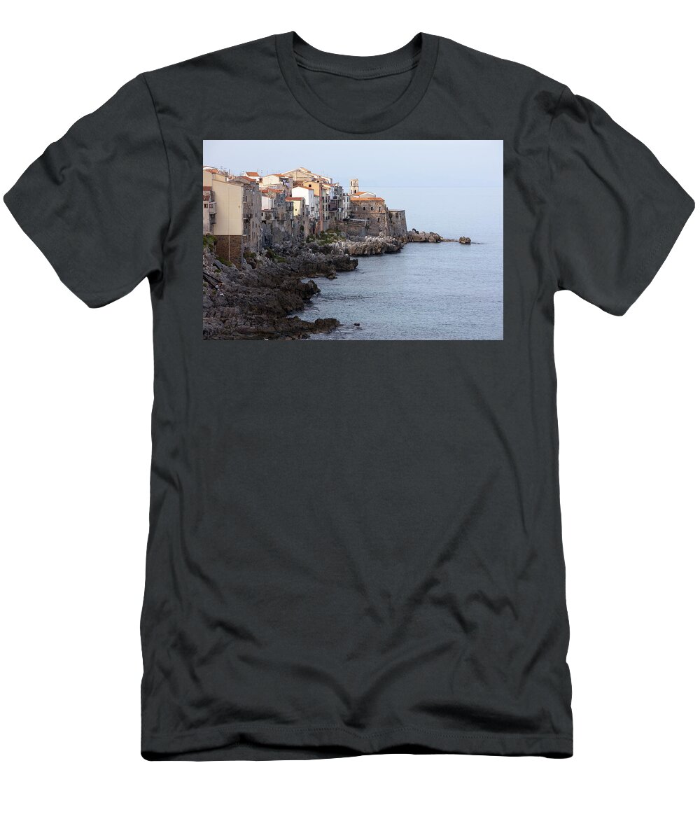 Cefalu T-Shirt featuring the photograph Cefalu, Sicily Italy by Andy Myatt