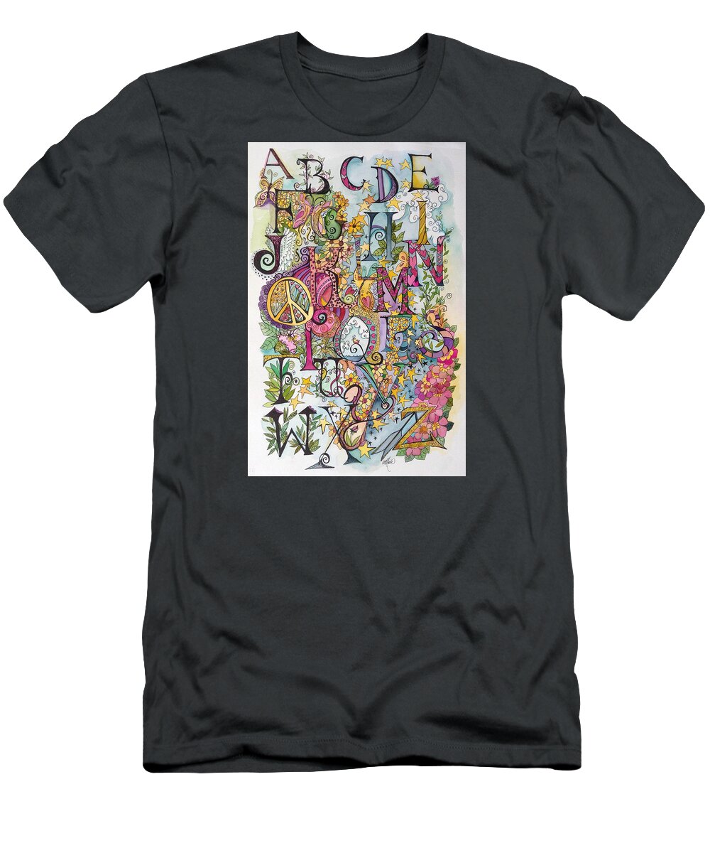 Happy T-Shirt featuring the painting Celebrate by Claudia Cole Meek