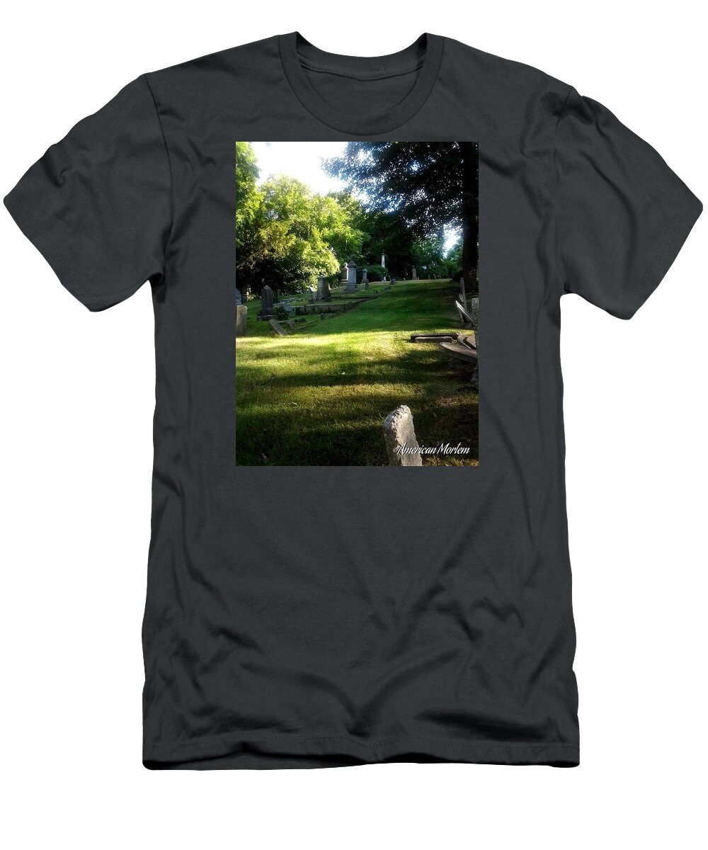  T-Shirt featuring the photograph Cemetery. Visit American Mortem on FB by Stephanie Piaquadio