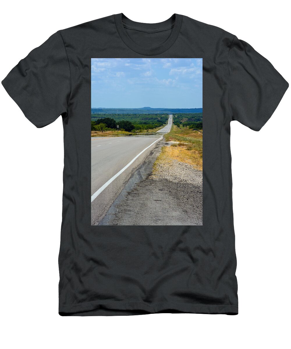 Landscape T-Shirt featuring the photograph Central Texas Byway by Tikvah's Hope