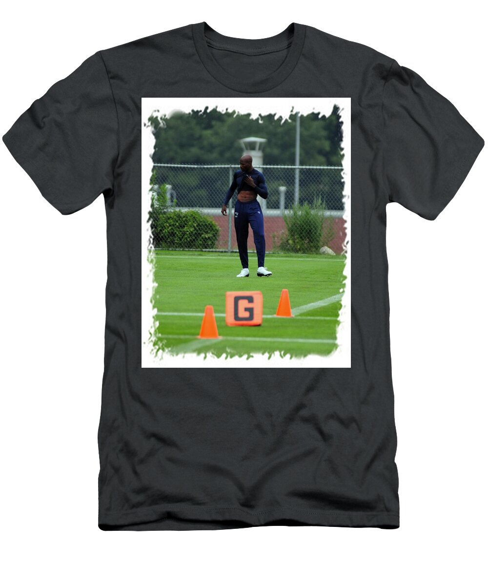 Chad T-Shirt featuring the photograph Chad Takes the Field by Mike Martin