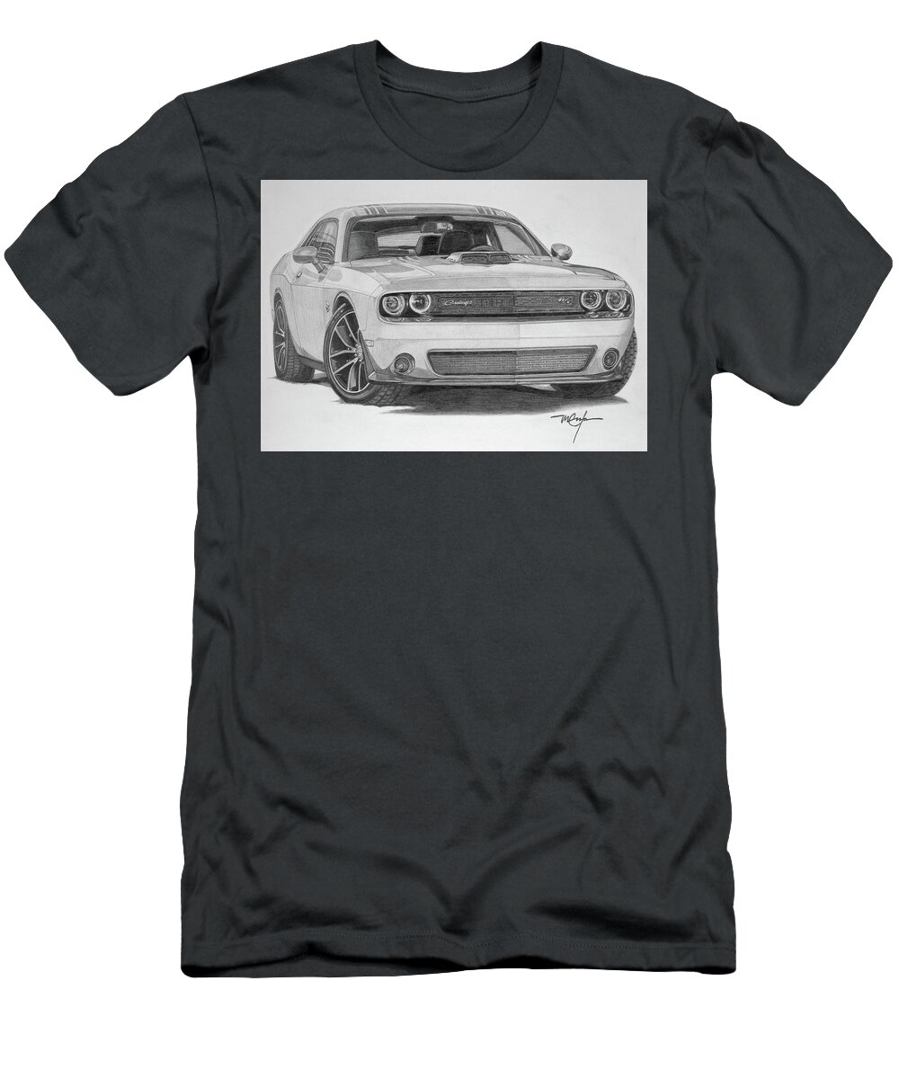 Challenger T-Shirt featuring the drawing Challenger R/t by Dan Menta
