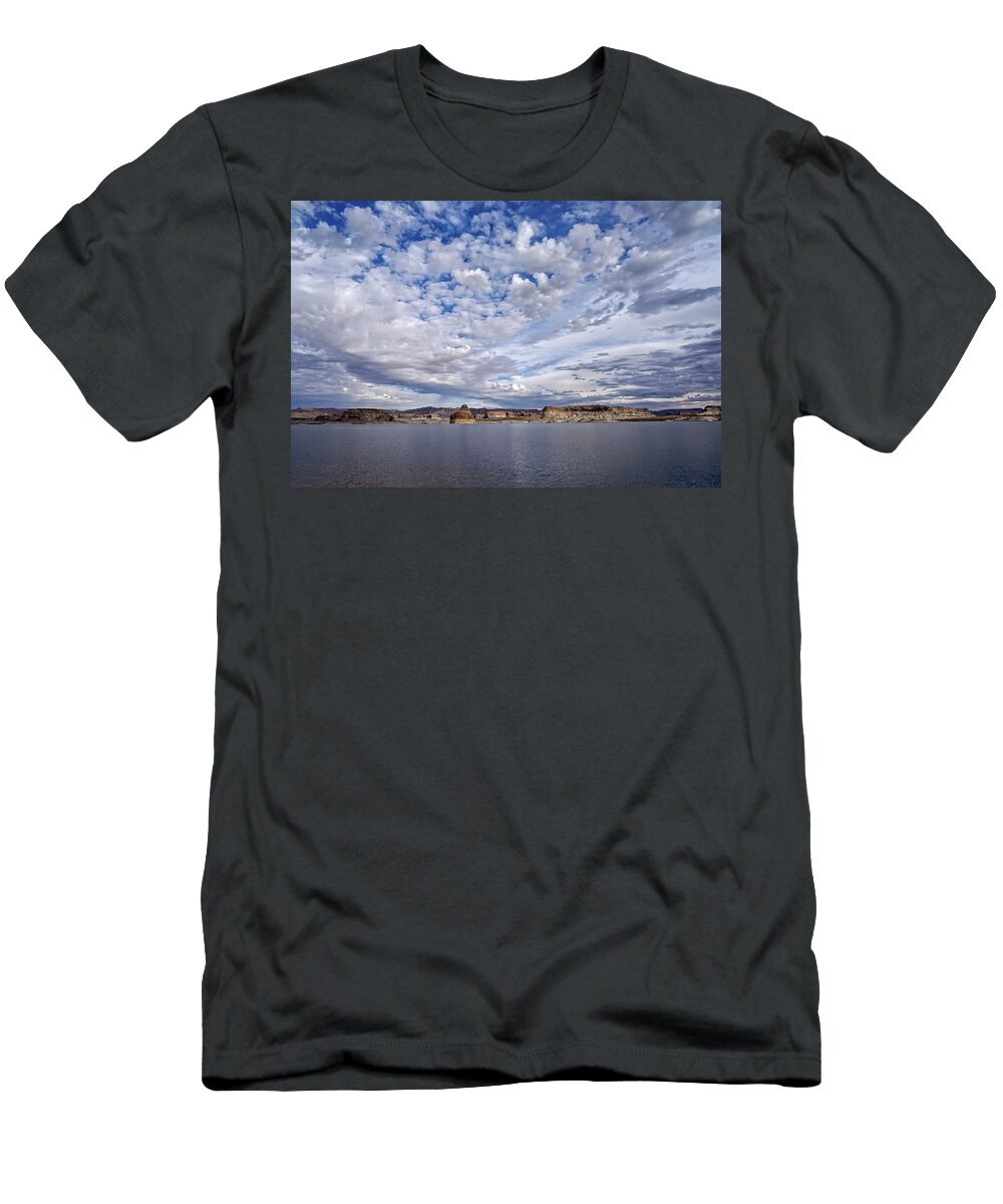 Lake Powell Recreation Area T-Shirt featuring the photograph Changing Skies by Leda Robertson