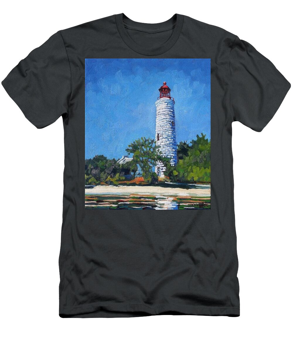 767 T-Shirt featuring the painting Chantry Light by Phil Chadwick