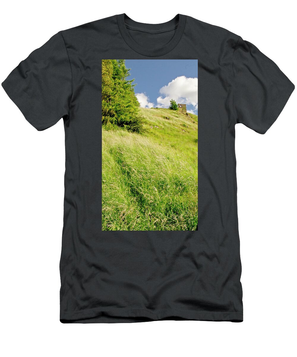 Undiscovered Scotland T-Shirt featuring the photograph Chapel on the top. by Elena Perelman