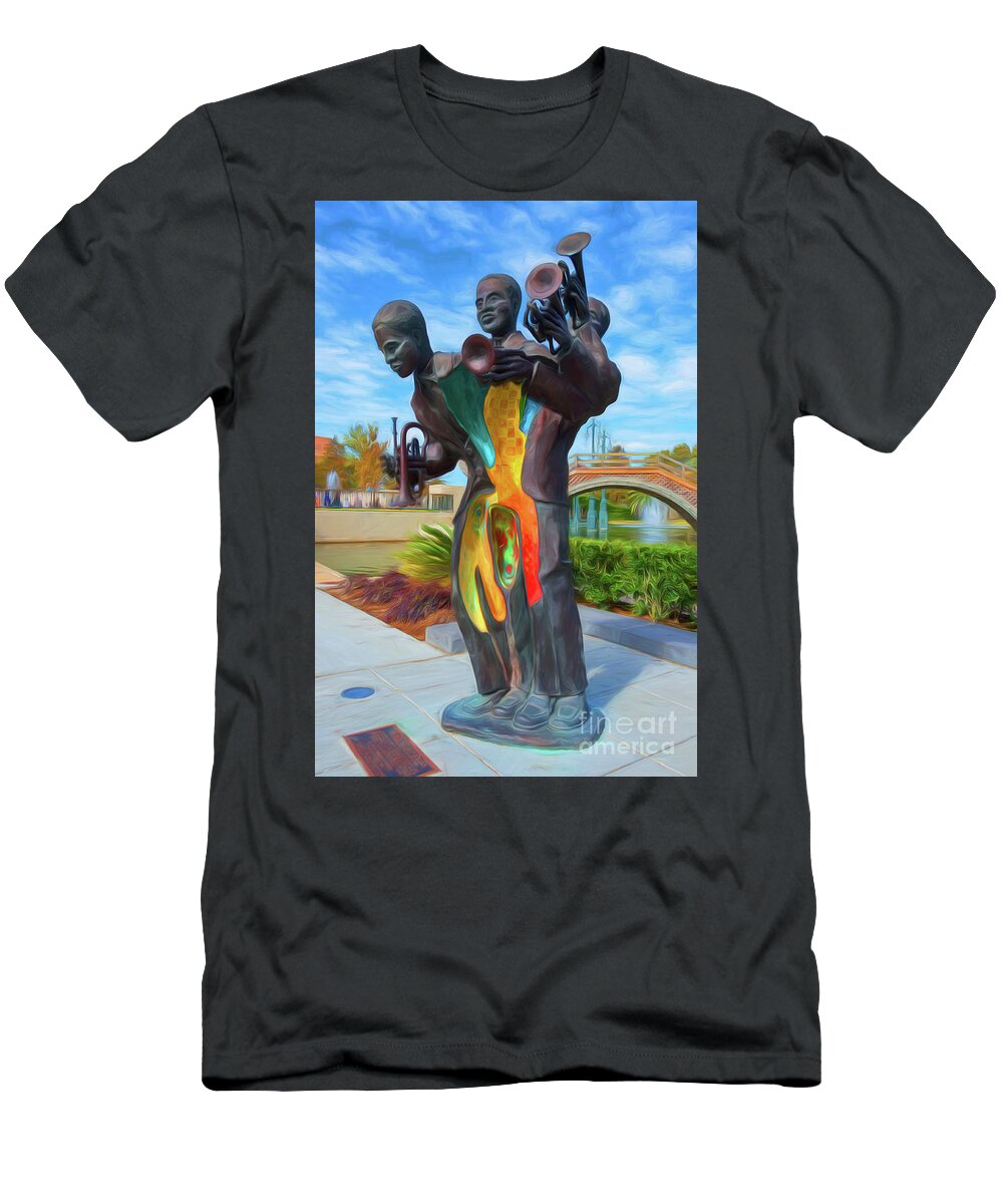 Nola T-Shirt featuring the photograph Charles Buddy Bolden by Kathleen K Parker