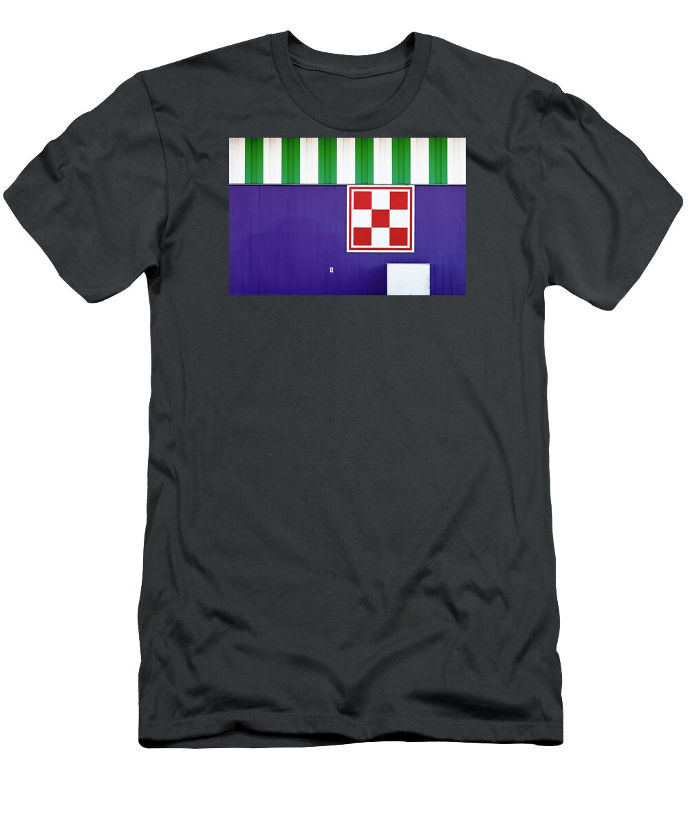 Wall T-Shirt featuring the photograph Checkerboard Splash by Todd Klassy