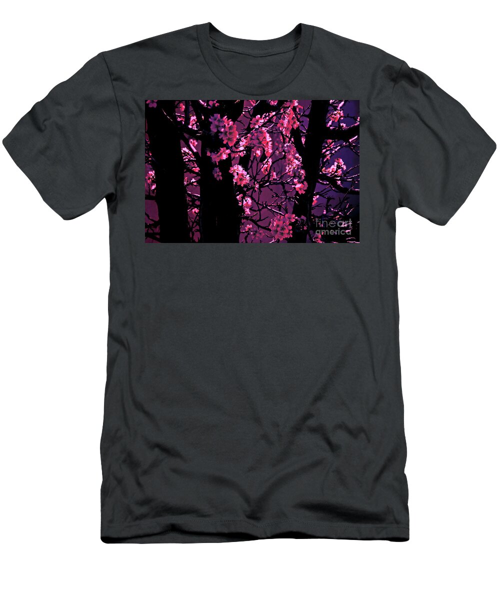 Digital Altered Photo T-Shirt featuring the photograph Cherry Bloom by Tim Richards