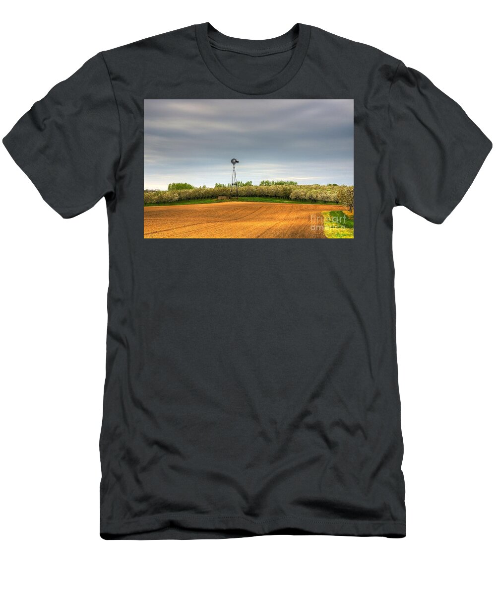 Cherry T-Shirt featuring the photograph Cherry Valley by Randy Pollard