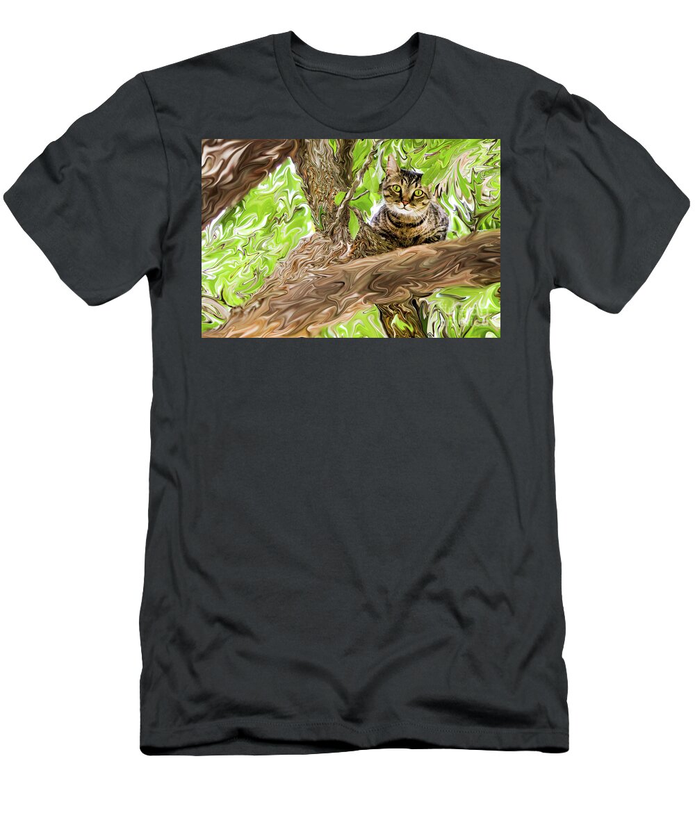 Cat T-Shirt featuring the photograph Cheshire Cat by Kim Yarbrough
