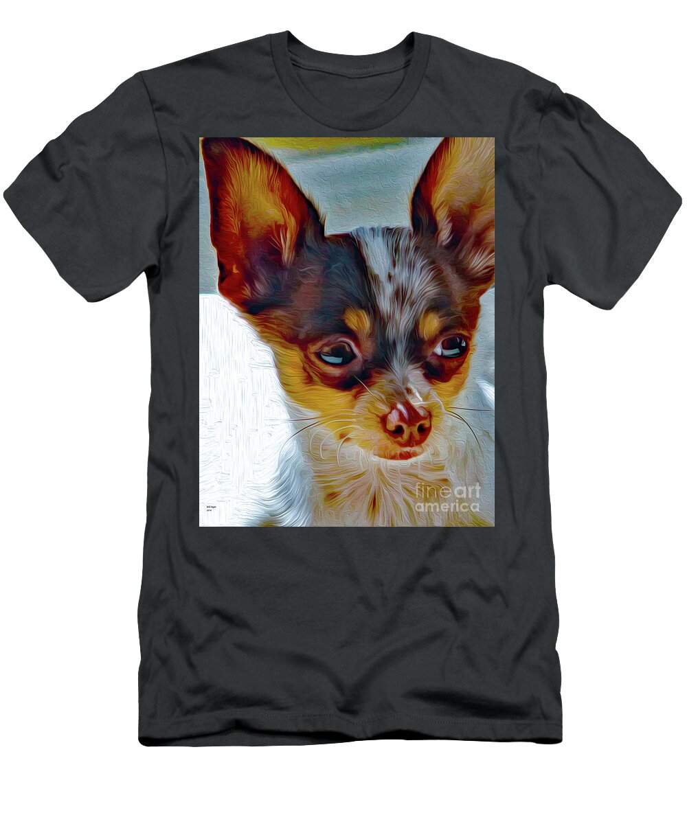 Animal T-Shirt featuring the painting Chi Beauty by DB Hayes