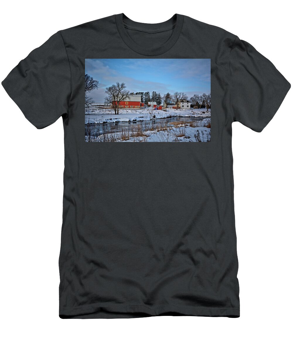 Barn T-Shirt featuring the photograph Chickasaw Winter 2 by Bonfire Photography
