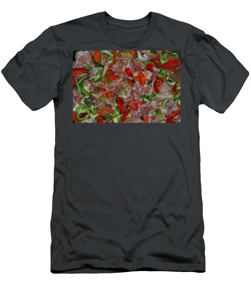 Marinade T-Shirt featuring the photograph Chicken Marinade by Ee Photography