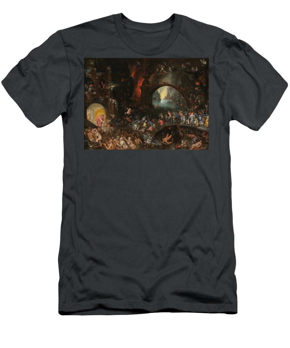 Jan Brueghel The Elder T-Shirt featuring the painting Christ in Limbo by Jan Brueghel the Elder