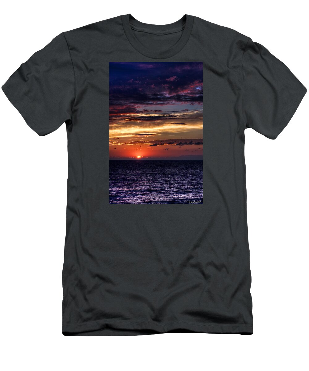 Sunset T-Shirt featuring the photograph Cinque Terre - Sunset from Manarola - Vertical by Weston Westmoreland